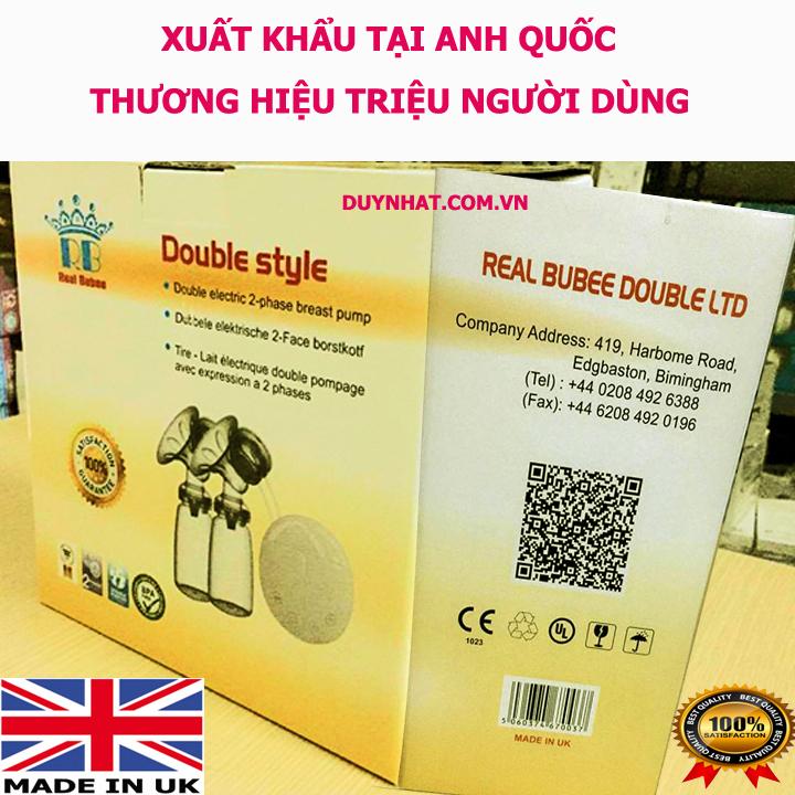 Máy Vắt Sữa Mẹ Giá Rẻ - Máy Hút Sữa Điện Đôi Real Bubee Anh Quốc - Nguyên Tem Mac UK