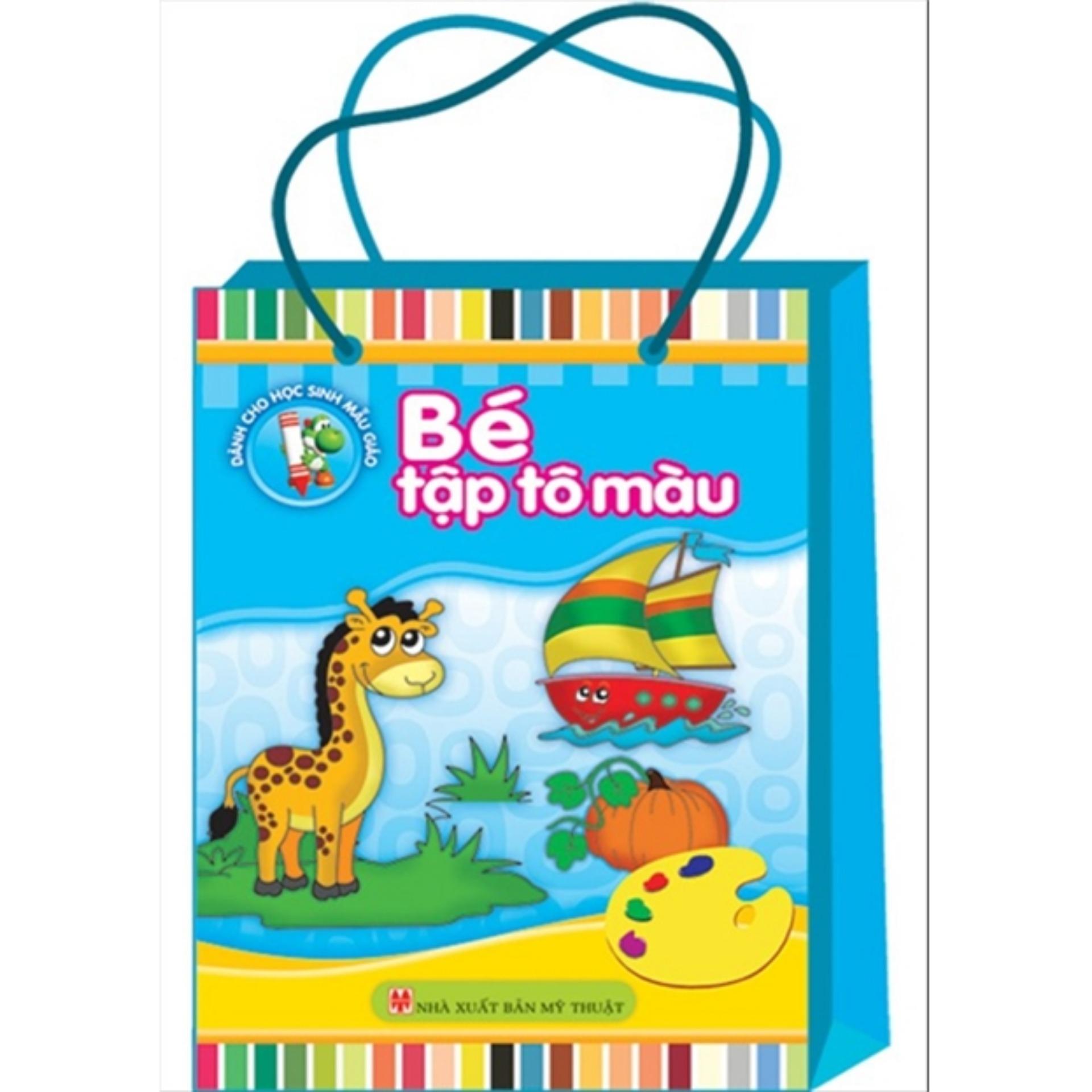 Sách : combo bé tập tô màu