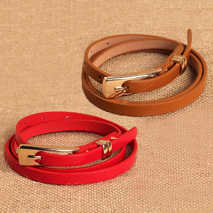Combo 2 thắt lưng nữ bản nhỏ đầu kim