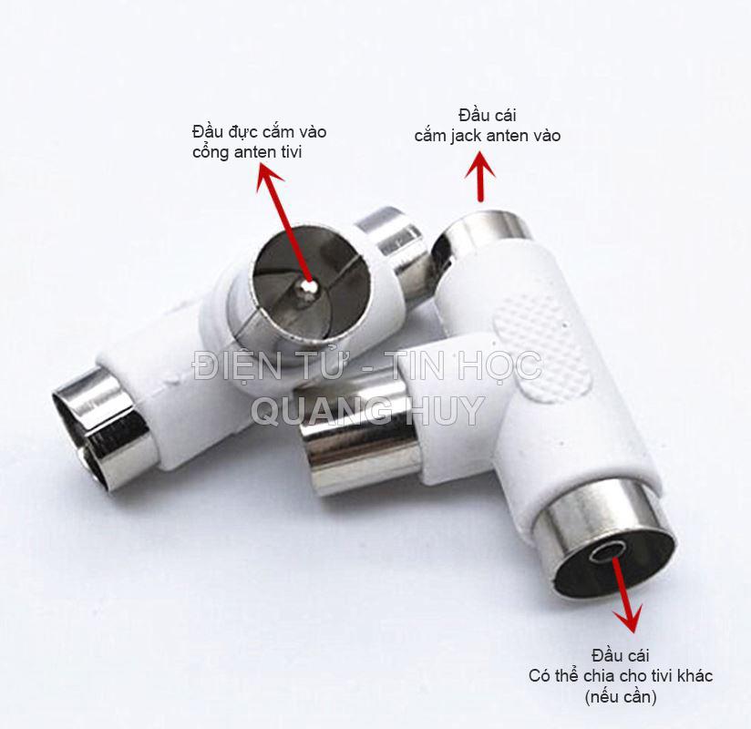 Jack anten chữ T - chuyên dùng cho tivi treo tường