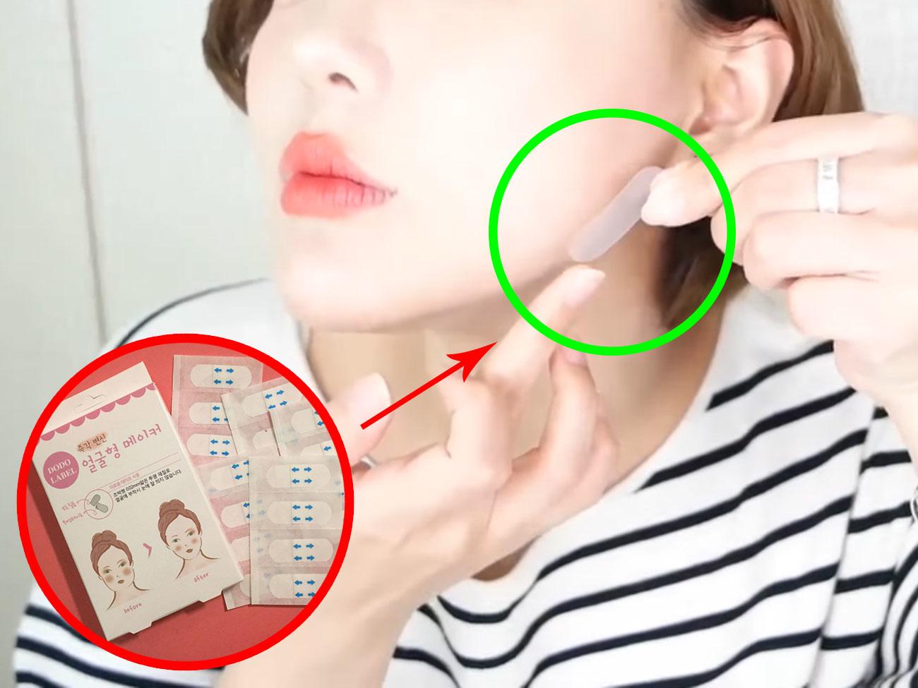 Hộp 40 Miếng Dán Tạo Mặt VLine Hàn Quốc