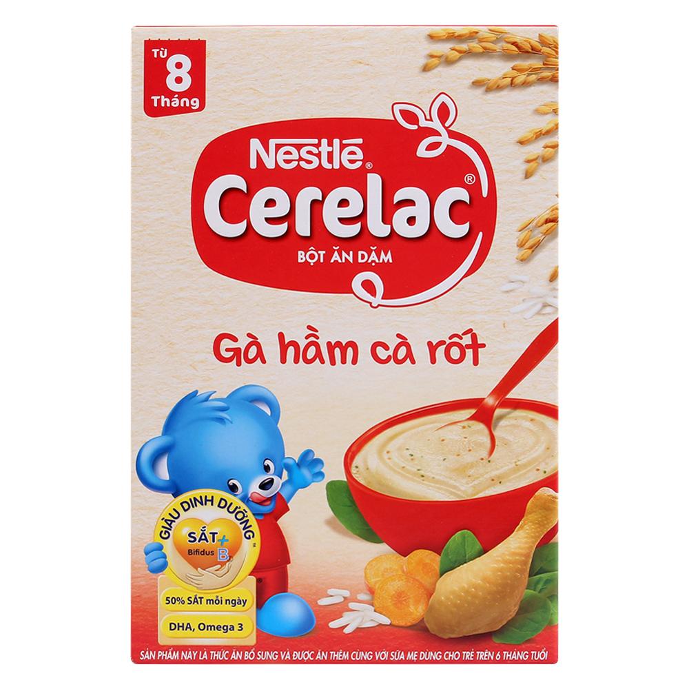 Bột ăn dặm Nestlé Cerelac gà hầm cà rốt 200g