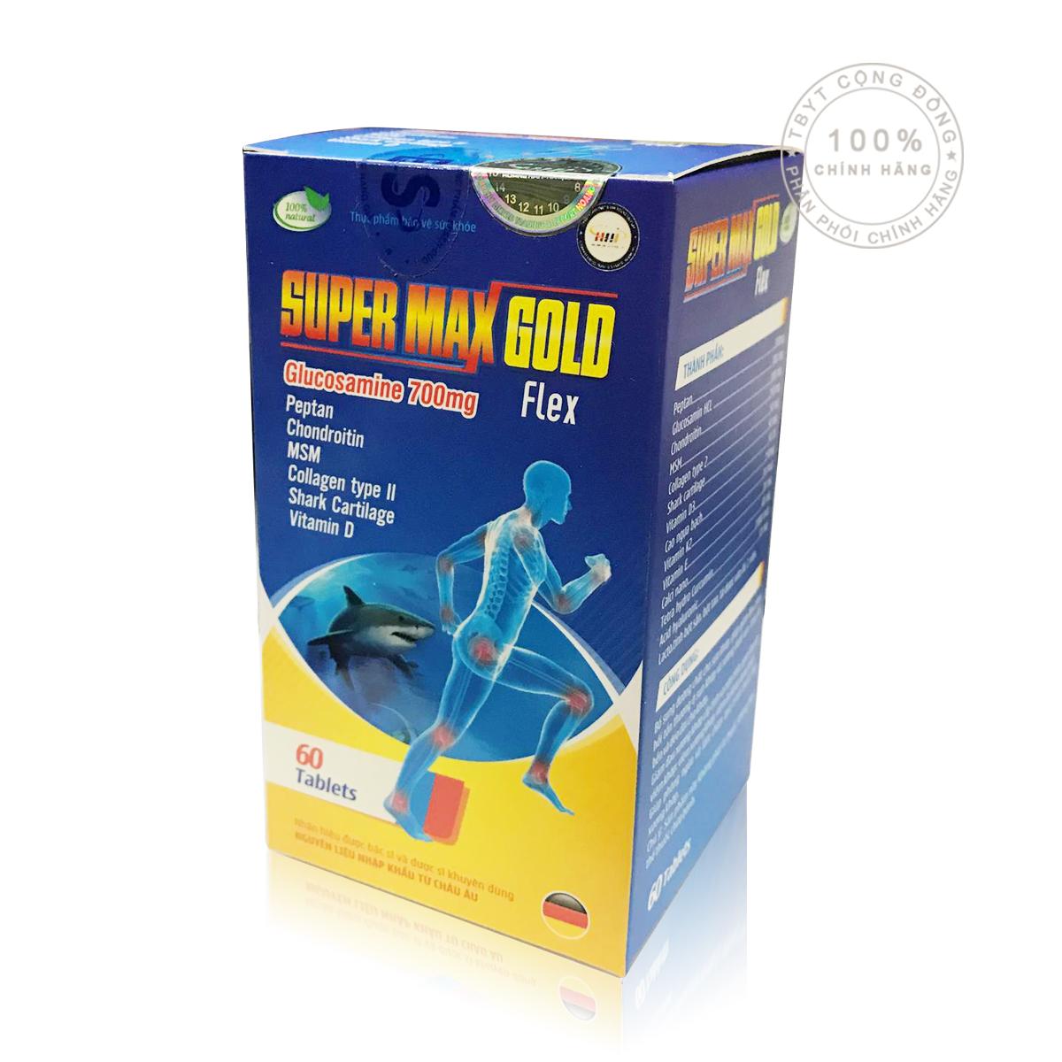 SUPER MAX GOLD Flex Hỗ trợ xương khớp(60 viên)(OEM)