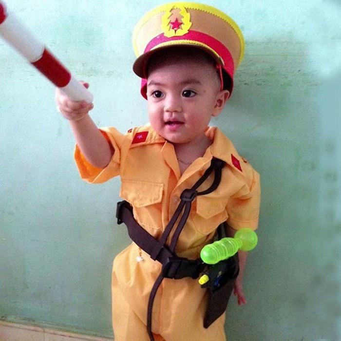 bộ quần áo công an giao thông trẻ em