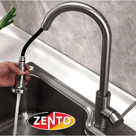 Vòi rửa bát nóng lạnh inox 304 zento sus5579