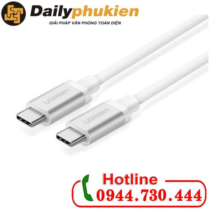 Cáp type-c dài 1.5m 2 đầu dương ugreen 10679