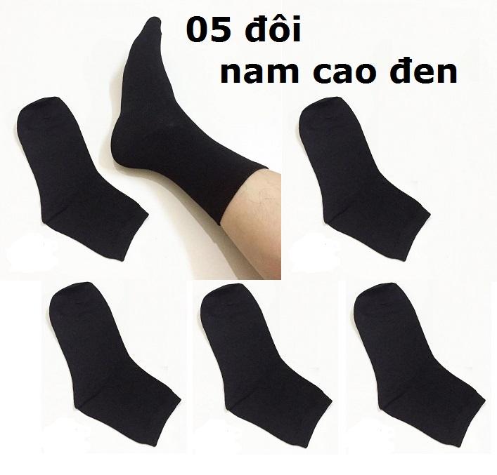 [HCM]Bộ 05 Tất (vớ) nam cao cổ UNICER (05 đôi màu đen)