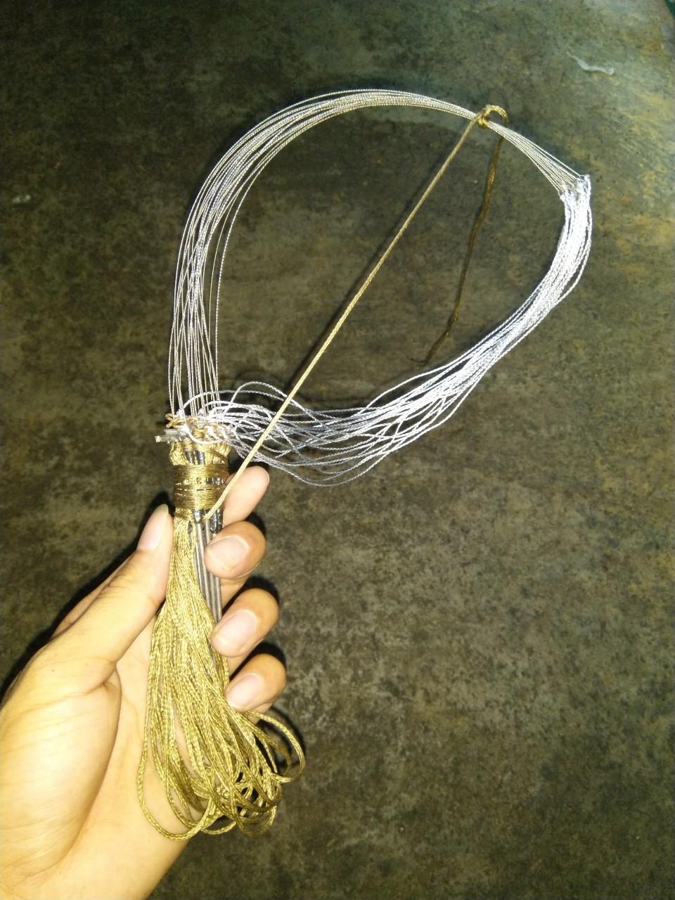 3 bộ Giò đón - cáp inox se 4 - ( giò be ) bẫy gà rừng màu tàng hình (3 bộ 60 chân giá rẻ )