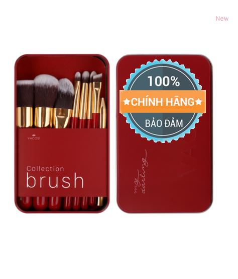 VACOSI, MY DARLING TRAVEL BRUSH SET - HỘP CỌ CÁ NHÂN VACOSI, MY DARLING (8 CÂY) - 2018 ( Đỏ )
