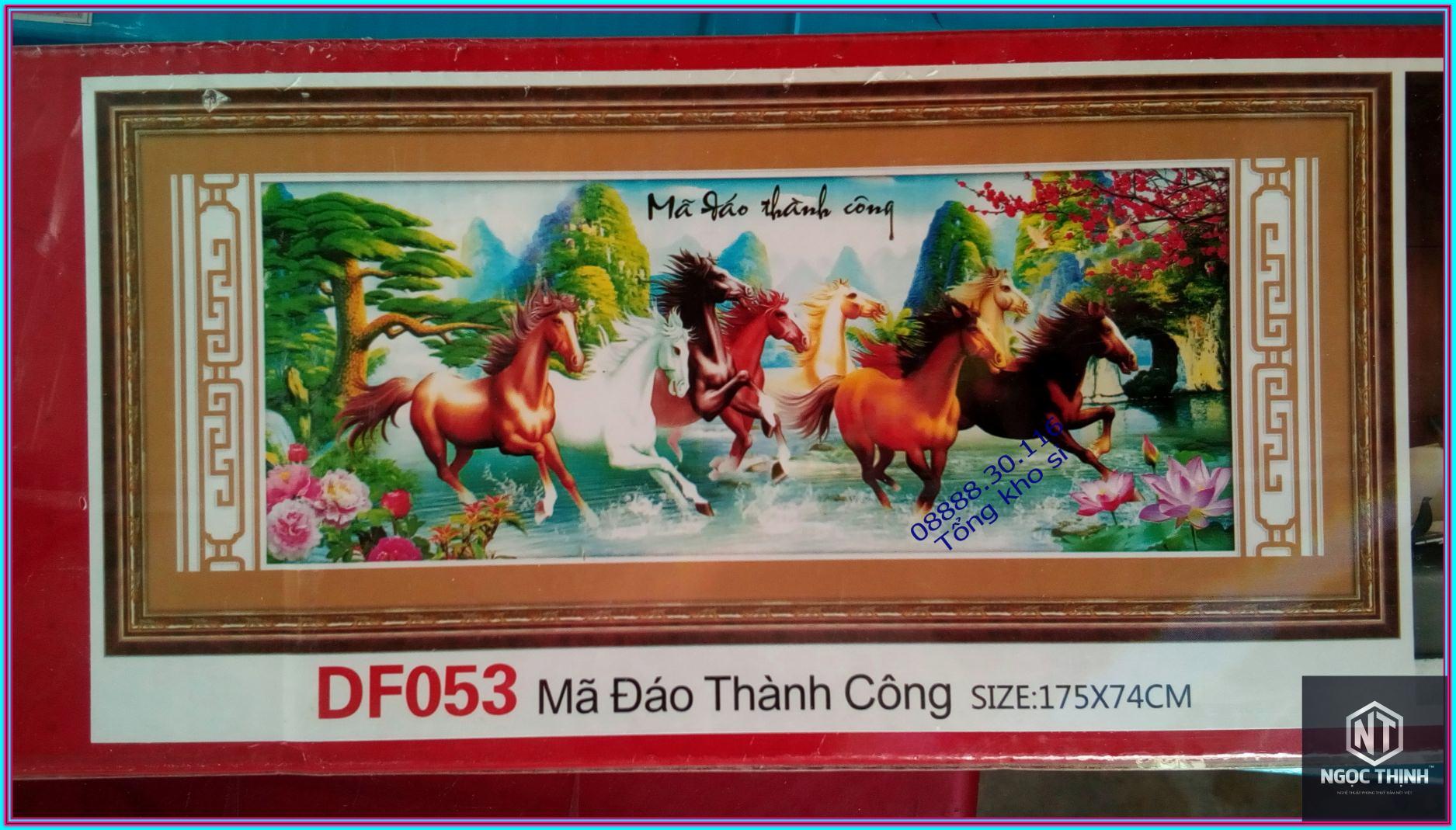 Tranh đính đá 5D Mã Đáo Thành Công 12-DF053-Ngọc Thịnh
