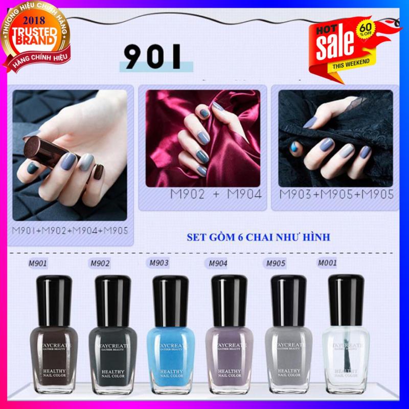 Bộ sơn móng tay 6 lọ Maycreater New Model sang chảnh (Nhiều mã màu lựa chọn) giá rẻ