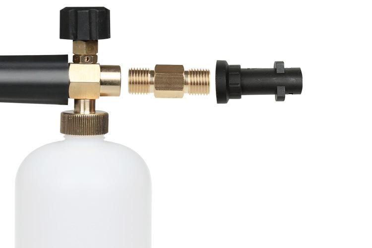 Bình xà phòng phun bọt tuyết dùng cho máy bơm xịt rửa ô tô máy Karcher K2-K7 ( đầu S10)