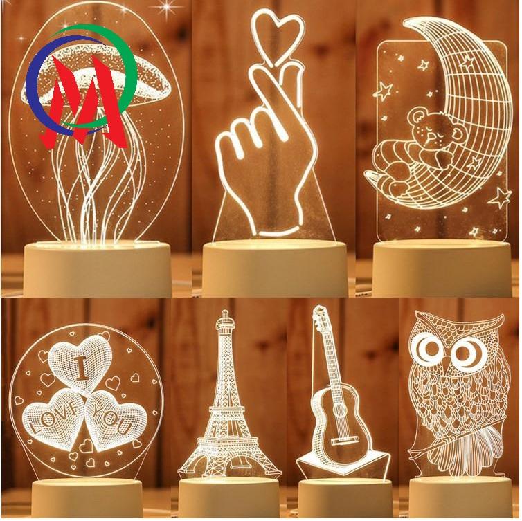 Đèn led ngủ 3d