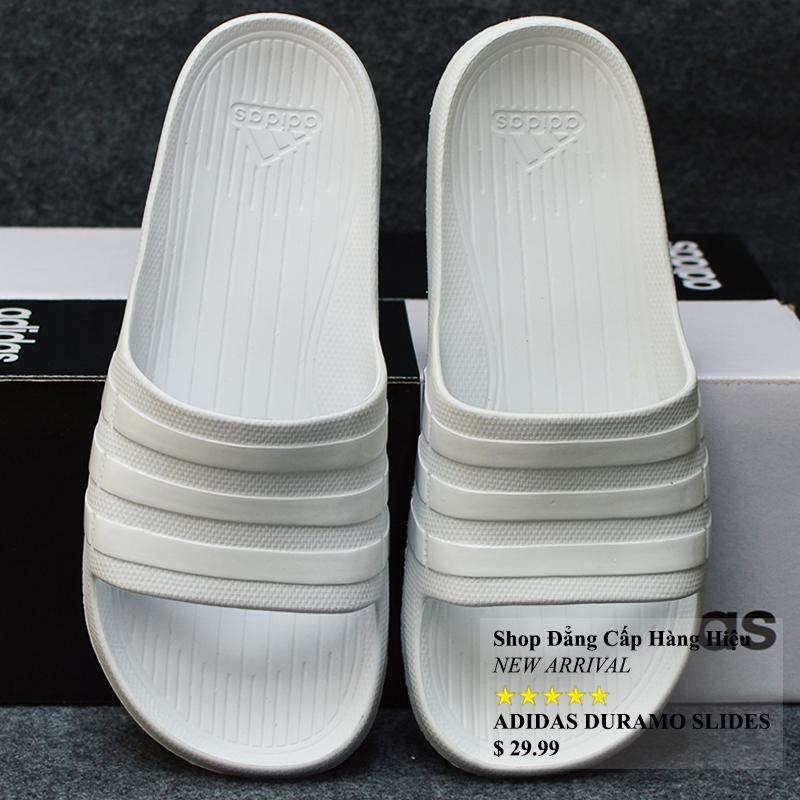 Adidas_ duramo authentic màu trắng sọc bóng