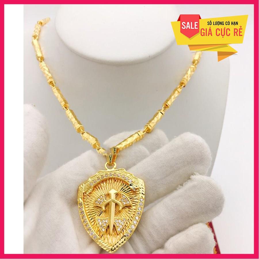 Dây mạ vàng + tặng mặt (y hình)
