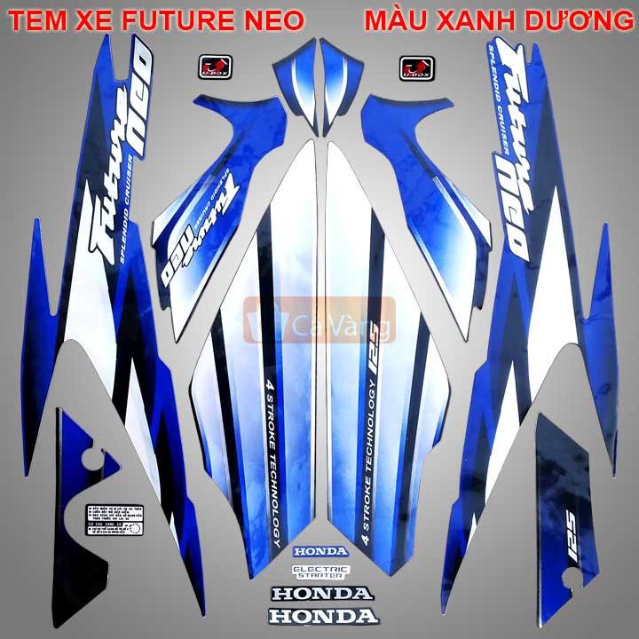 [HCM]Tem dán xe máy Future Neo Tem TỐT TEM XỊN màu XANH DƯƠNG