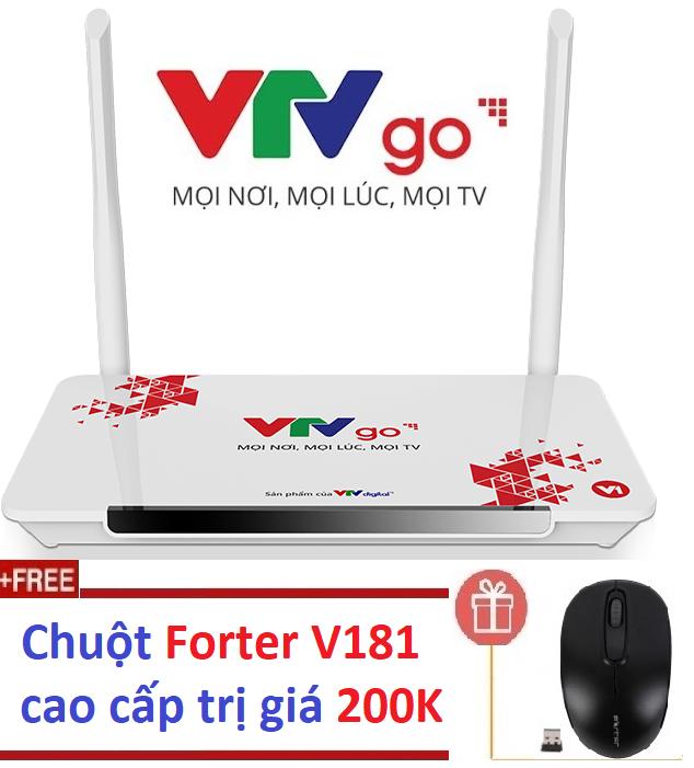 Hộp android tivi box vtv go v1 new 2018 - tặng chuột forter v182 trị giá 200k - phân phối bởi miracles company