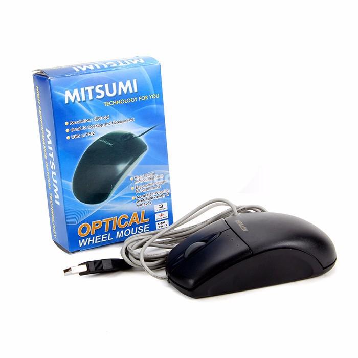 Chuột mitsumi dây xám