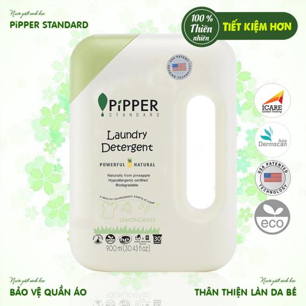 Nước giặt sinh học cao cấp PiPPER STANDARD hương sả (900 ml) - Tiêu chuẩn Mỹ