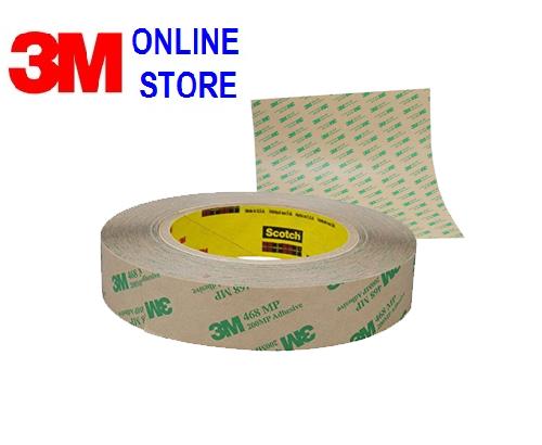 BĂNG KEO 2 MẶT DÁN LOGO 3M 468MP trong suốt size 12mmx55m