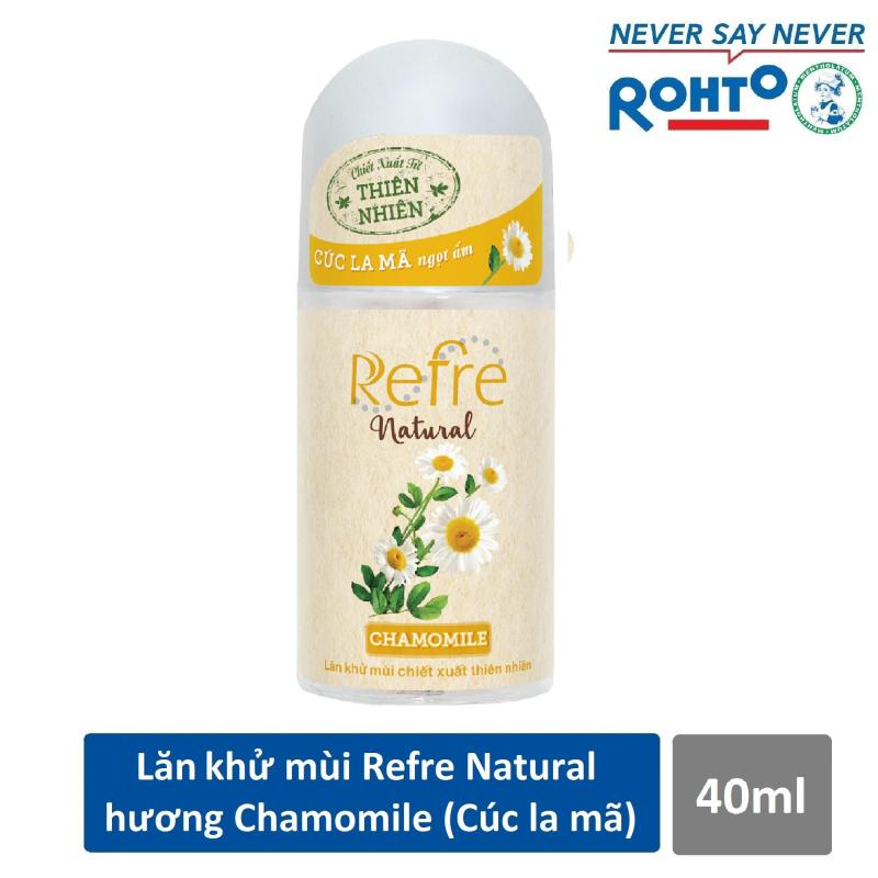 Lăn khử mùi Refre Natural Chamomile Hương Cúc La Mã 40ml