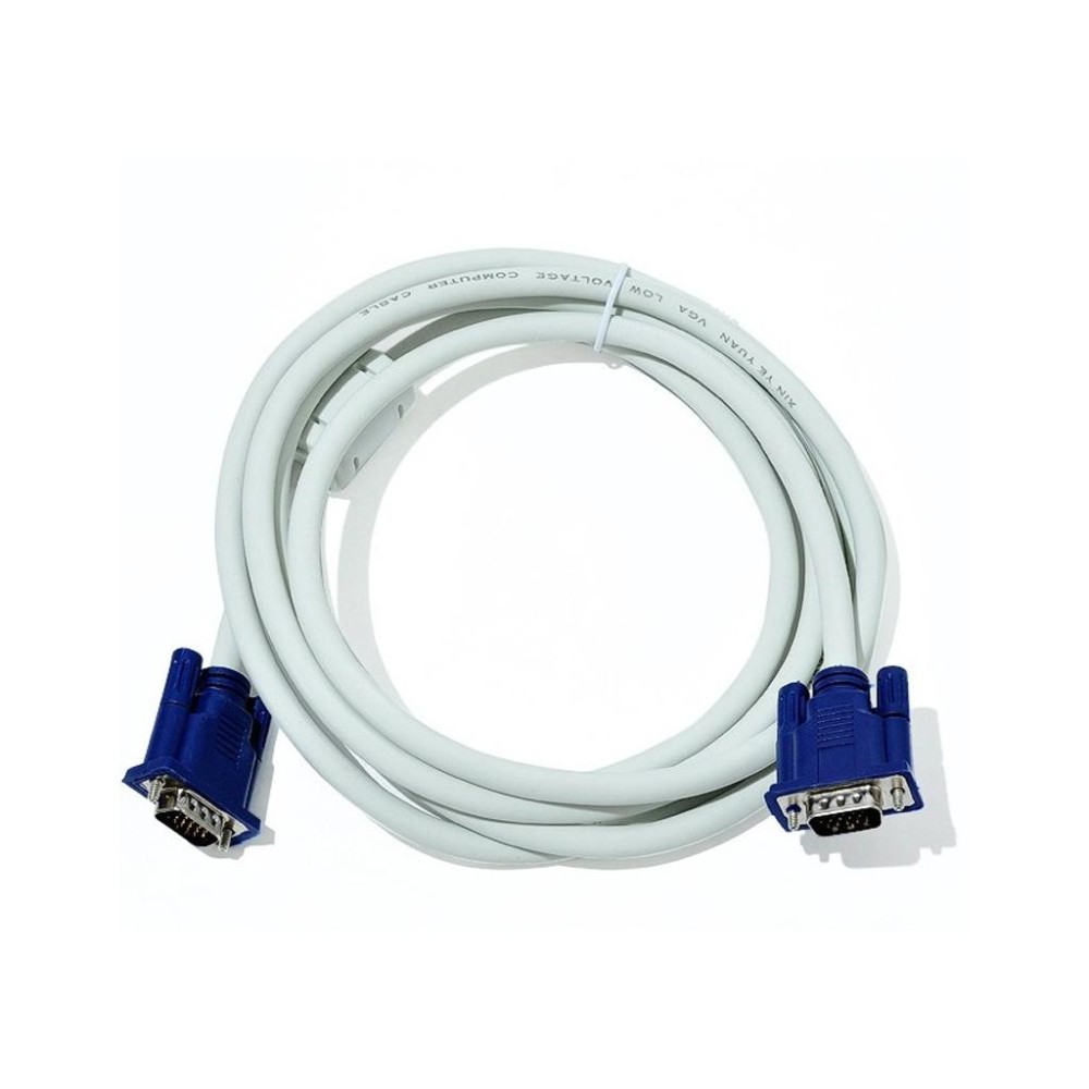 Dây cáp vga 20m trắng nối máy tính với màn hình, máy chiếu