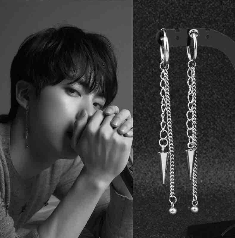 Khuyên tai Jin Khuyên tai BTS theo chiếc