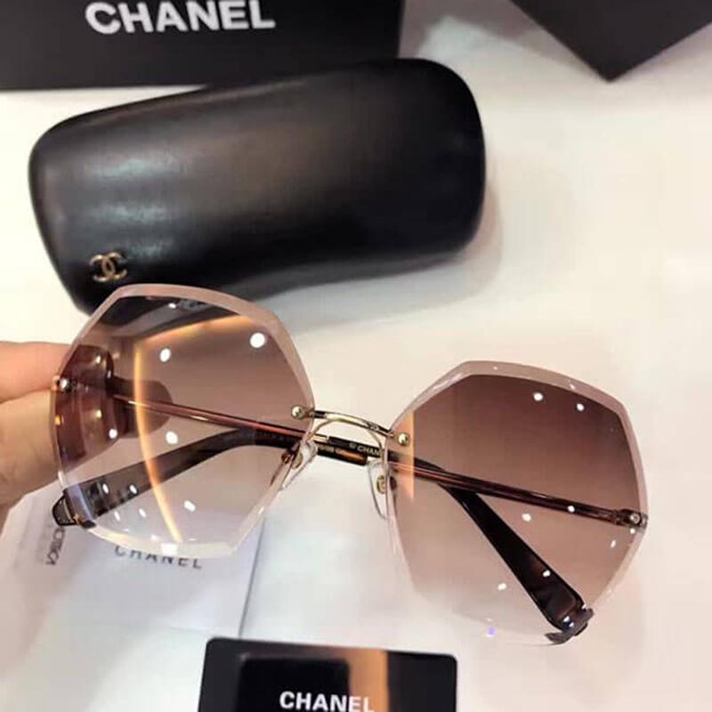 [Chú ý, giá rất sốc] Mẫu mới vừa về kính mắt mèo không viền gọng khoan cho các cô nàng cá tính MK22-nâu-214 + Tặng hộp da sang chảnh