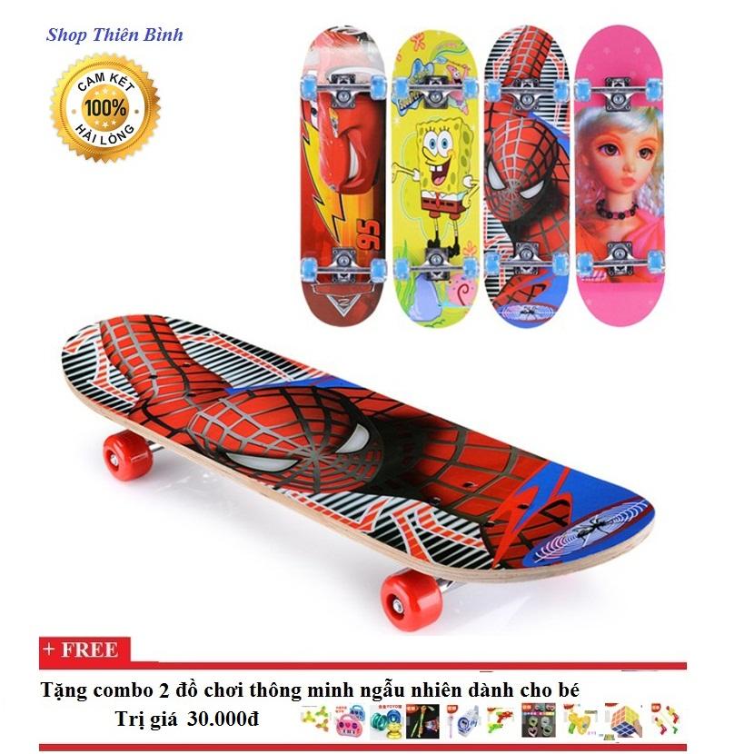 Ván trượt skateboard trẻ em hoạt hình đáng yêu