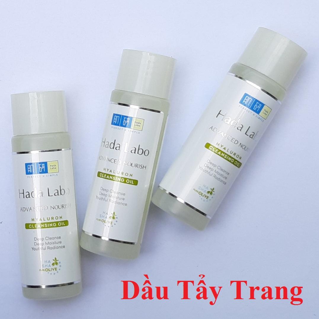 Combo 3 chai Dầu tẩy trang sạch sâu - dưỡng ẩm Hada Labo Advanced Nourish Hyaluron Cleansing Oil 40ml