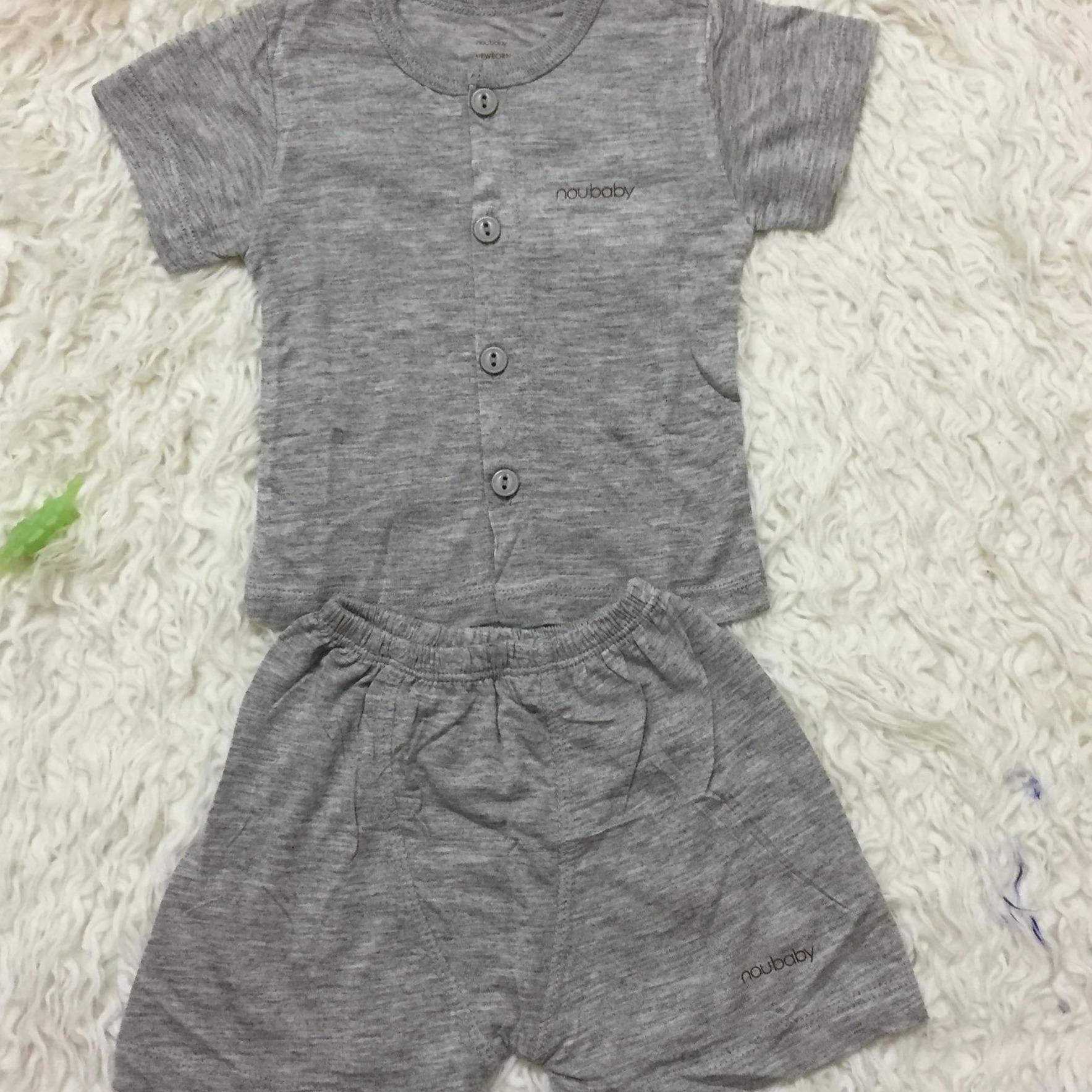 Bộ Cộc Tay NouBaby Cài Khuy Thẳng Cho Bé Trai & Bé Gái Từ 2,5-12kg