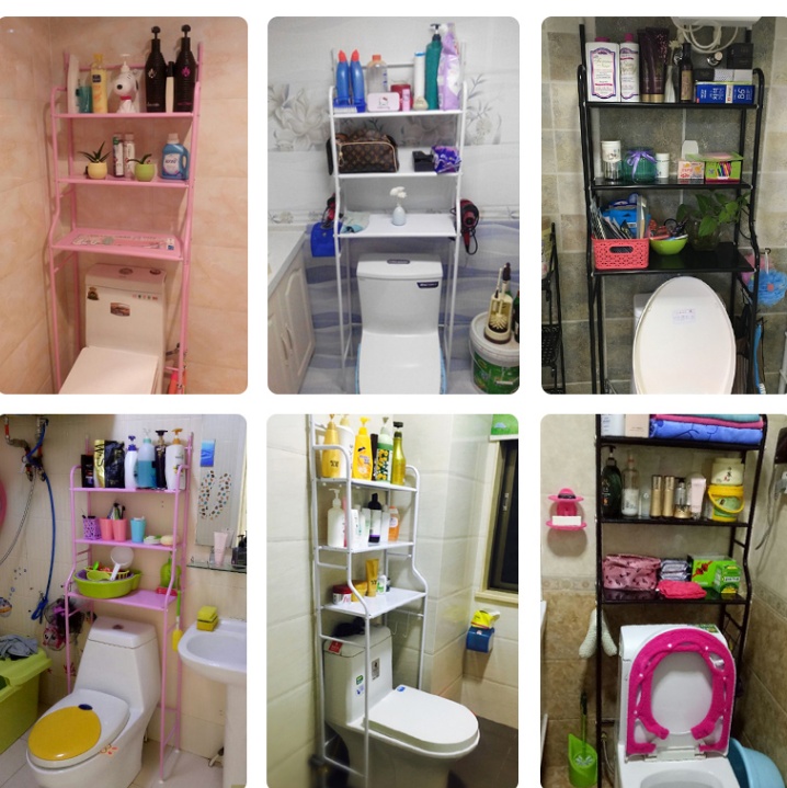 Kệ để đồ nhà tắm lắp trên toilet 6
