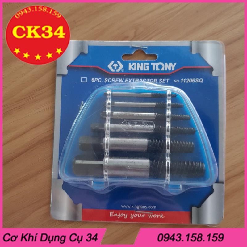 Bộ 6 mũi tháo bu lông ốc vít gãy King Tony 3.17 - 25mm