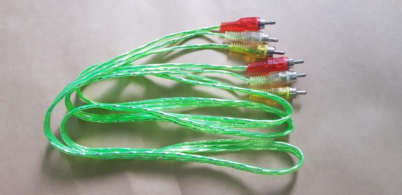 Dây cáp av 3 đầu jack bông sen ra av 3 đầu bông sen