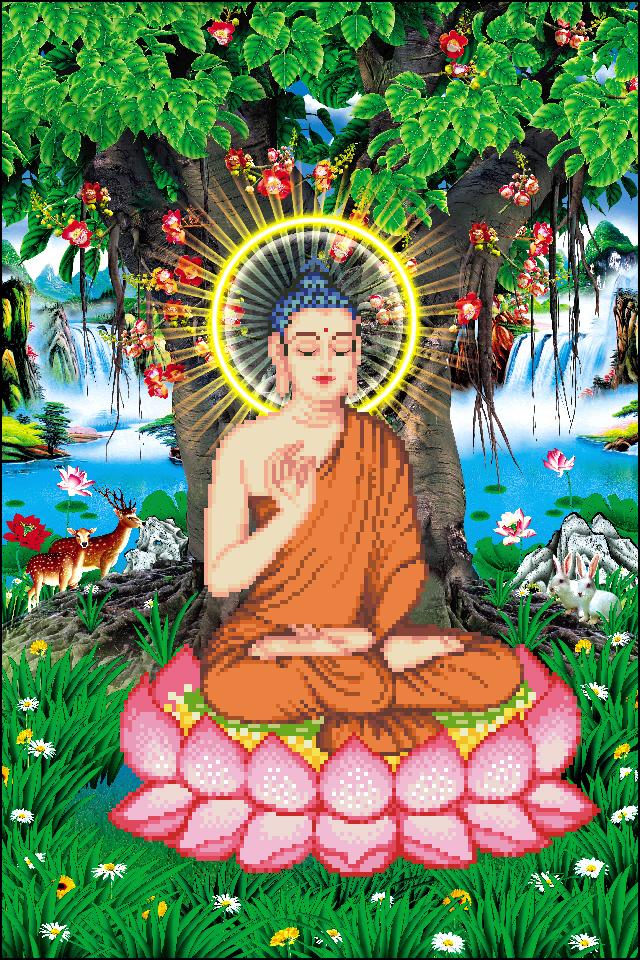 Tranh Thêu Chữ Thập Budah 5