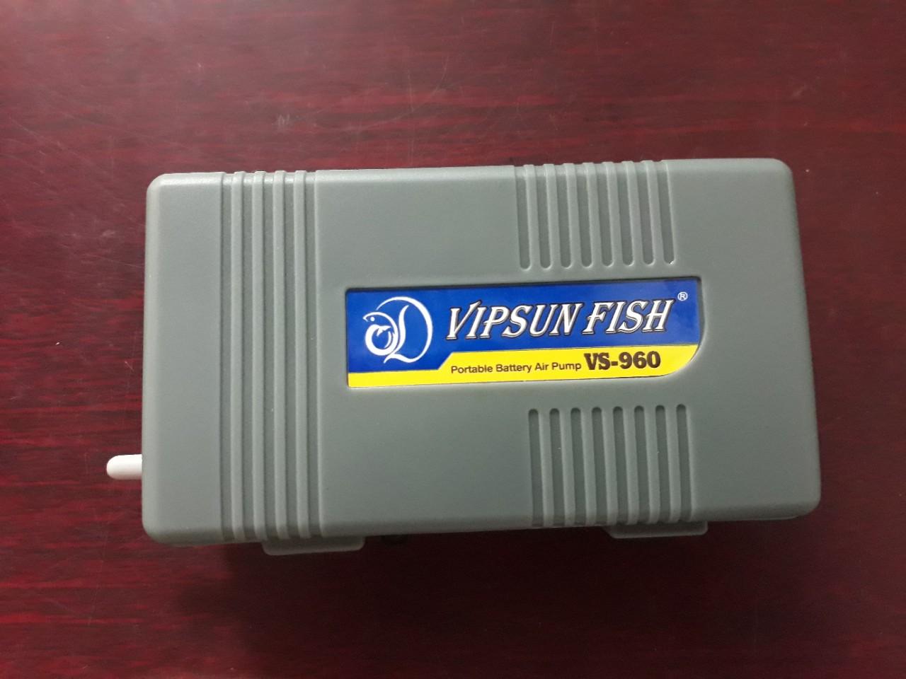 Máy sục khí oxy bể cá dùng pin vs-960