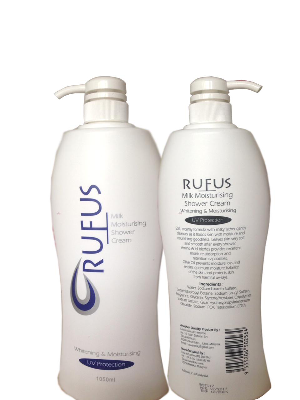 Sữa tắm giữ ẩm rufus 1050ml malaysia