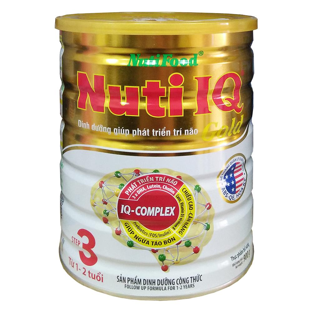 Sữa bột nuti iq gold 3 900g