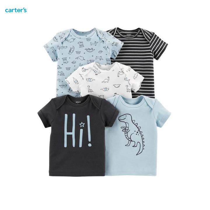 Set 5 áo thun bé trai carters nhập mỹ ca126h606