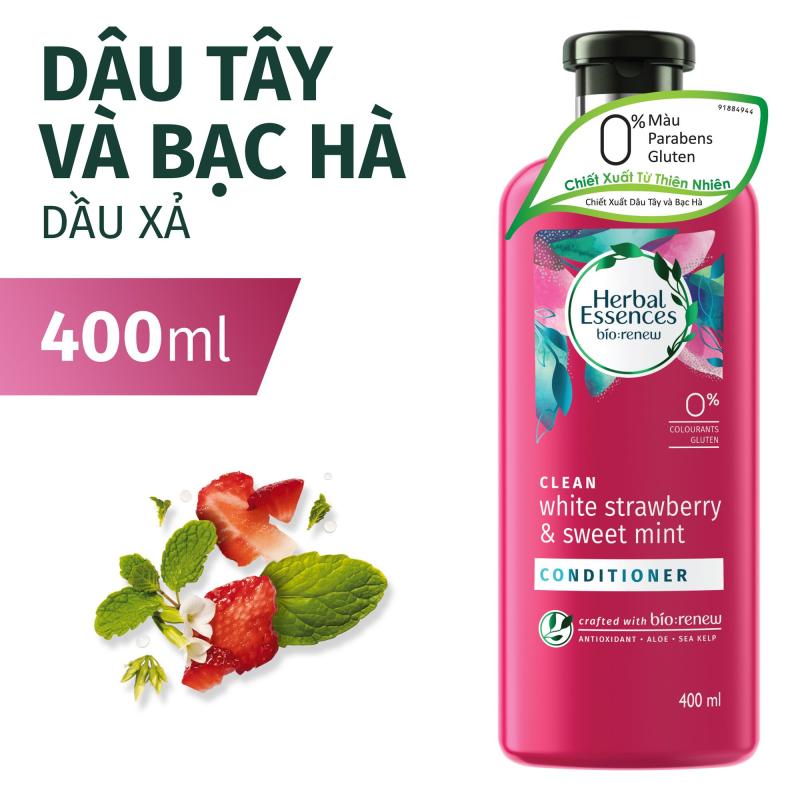 Dầu Xả Herbal Essences Dâu tây & Bạc hà 400ml