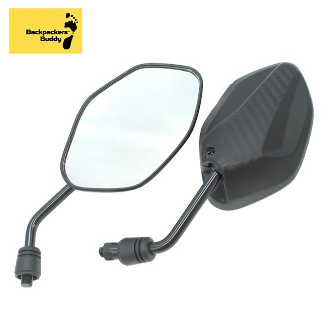 Gương Chiếu Hậu Vân Carbon Chân Ngắn (Chân 10 ly) - 01 Cặp