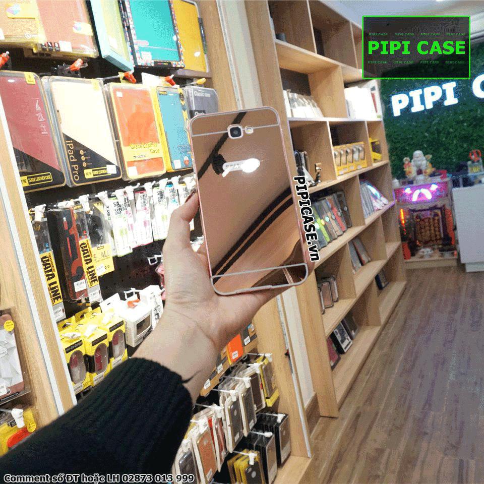 Ốp lưng samsung j7 prime pipicase tráng gương màu hồng