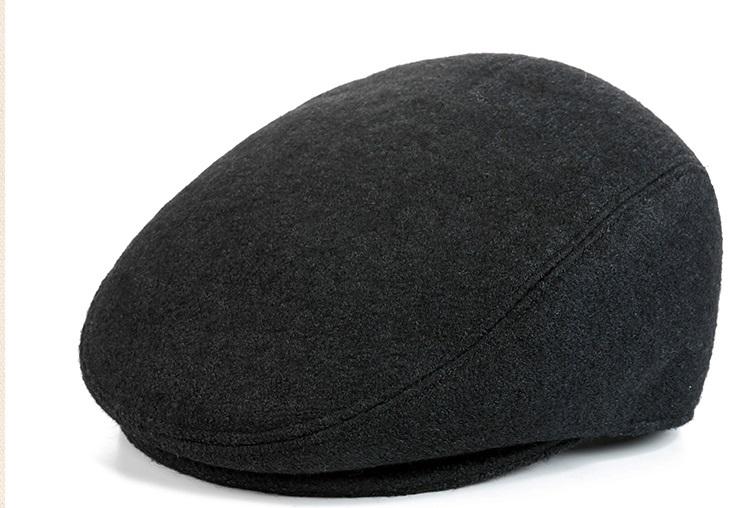 Mũ nồi phong cách trung niên lịch lãm, Mũ beret chất vả Nỉ Dạ - Màu Ghi Xám