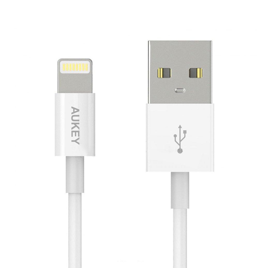 Cáp điện thoại aukey cb-d8 lightning mfi 20cm - hàng nhập khẩu