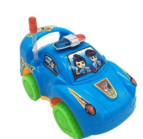 Đồ chơi xe ô tô cảnh sát mini chạy bằng dây cót