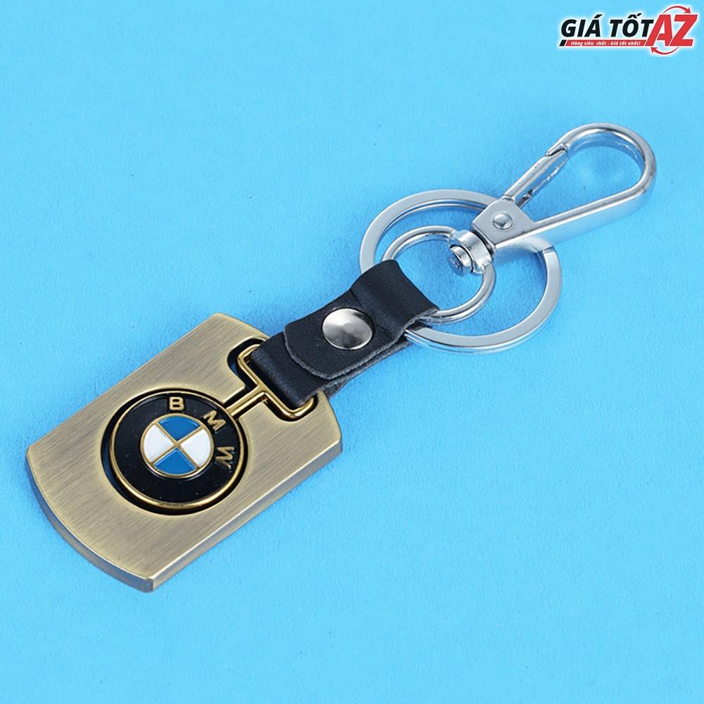 Móc treo chìa khóa ô tô logo hãng BMW - Mầu vàng sang trọng