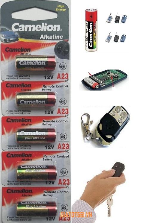 Vỉ 5 viên pin 12V A23 điều khiển quạt, cửa cuốn Camelion KL76