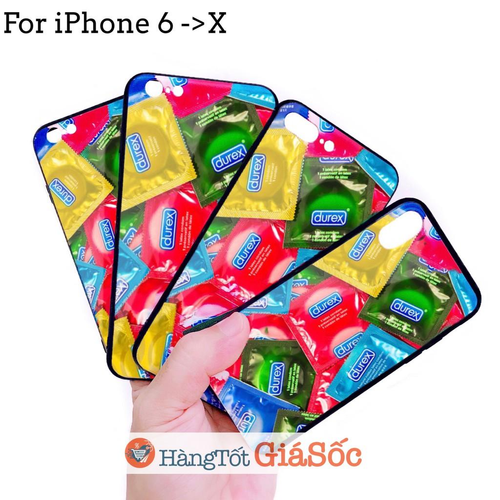 Ốp lưng bcs durex cho iphone 6 -> x