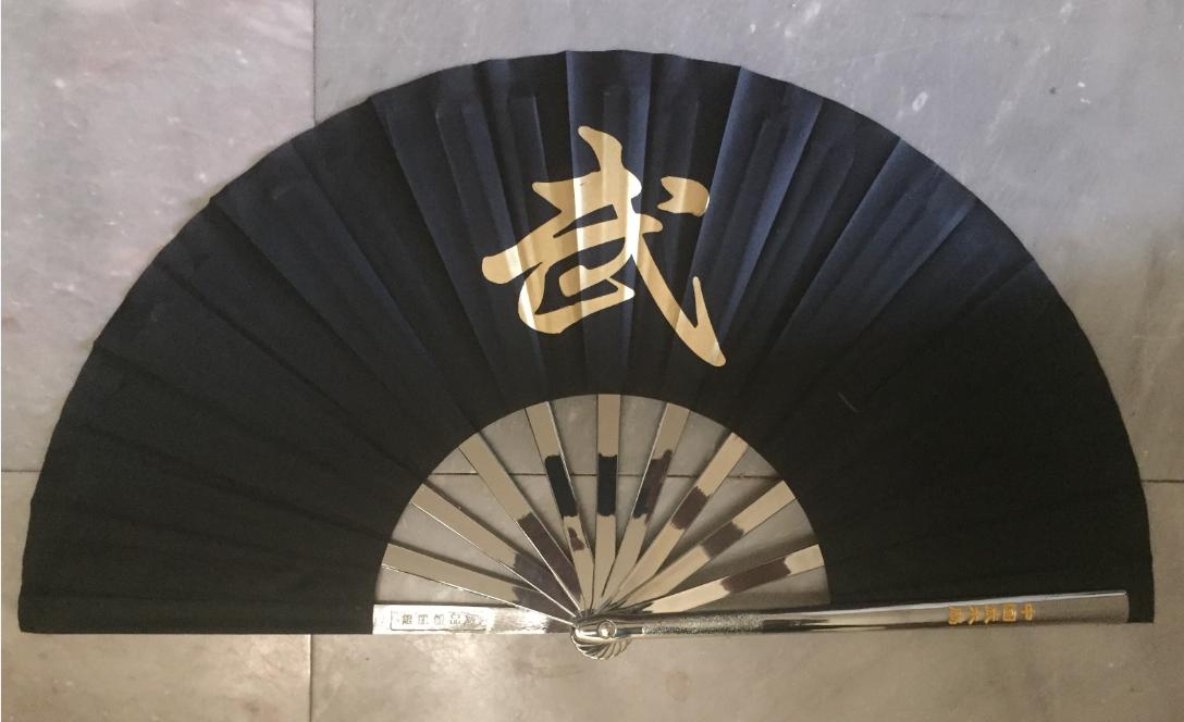 Thiết phiến tập võ - quạt sắt kungfu (màu đen)