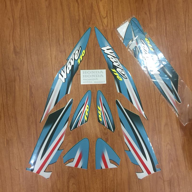 Bộ Tem xe wave 110 thái  hàng loại đẹp  cho a e dân chơi hàng đẹp hàng đẹp chất lượng bóng đẹp